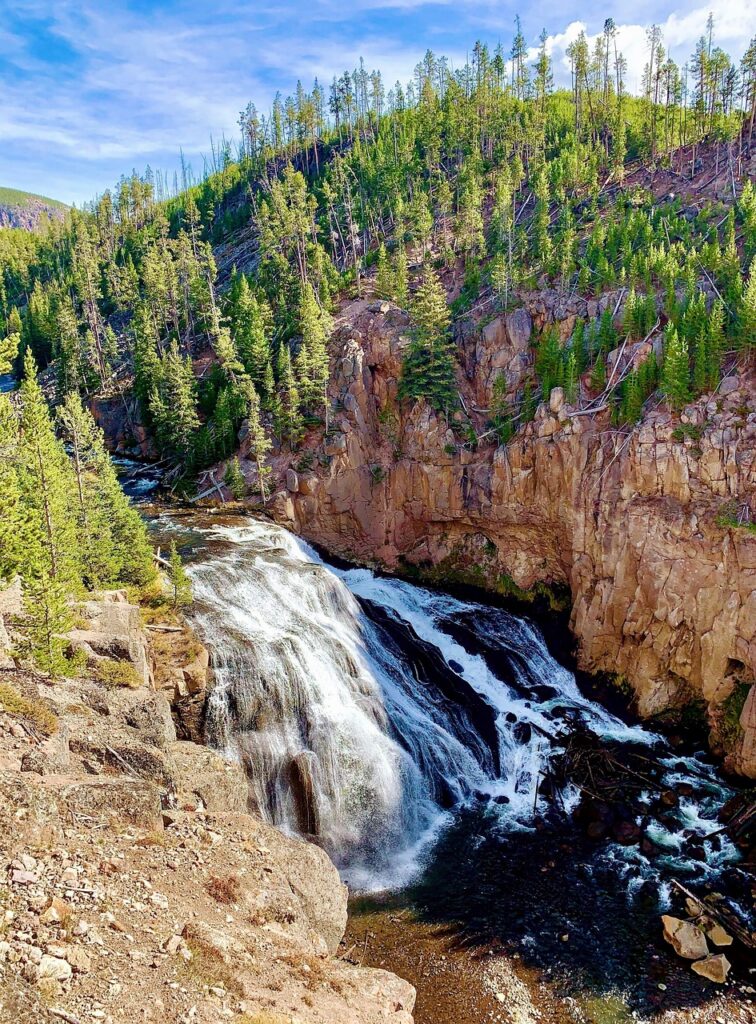 yellowstone, yellowstone national park, wyoming, nature, scenic, scenery, outdoors, wilderness, landscape, wild, park, inspiration, hiking, view, forest, hike, waterfall, falls, woods