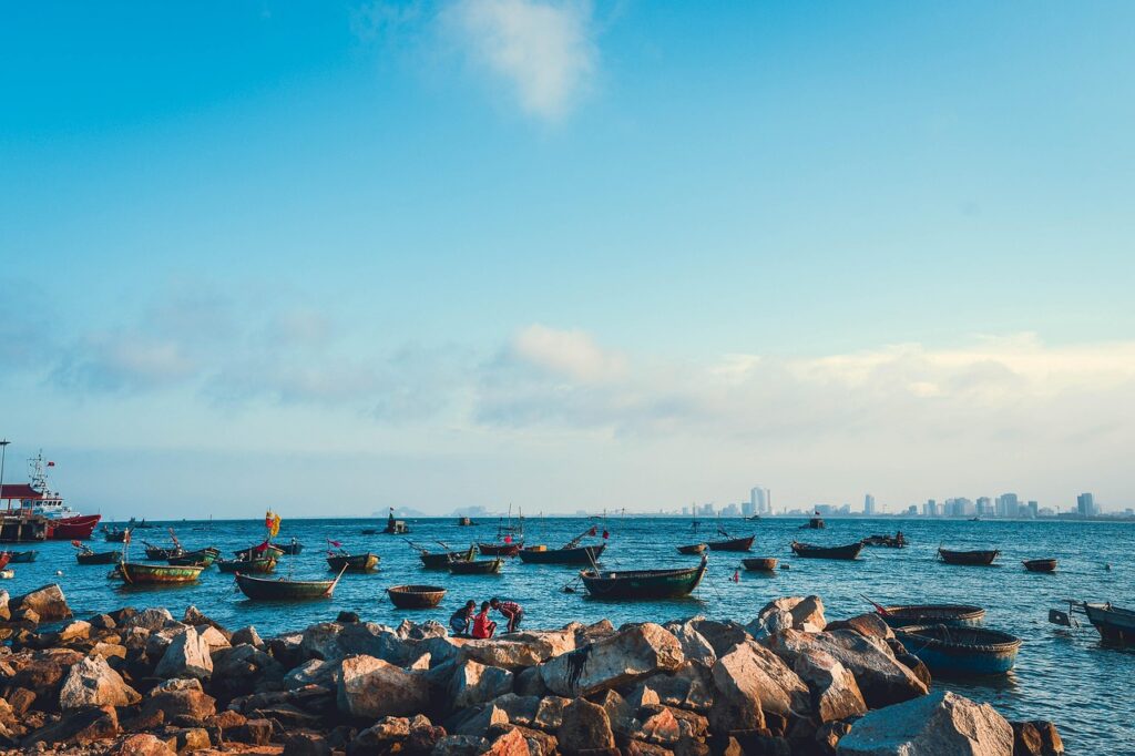 beach da nang, beach viet nam, sunset beach vietnames